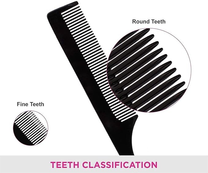 Tony &Guy Professional Antistatic TAIL COMB WITH STEEL PIN (Black)