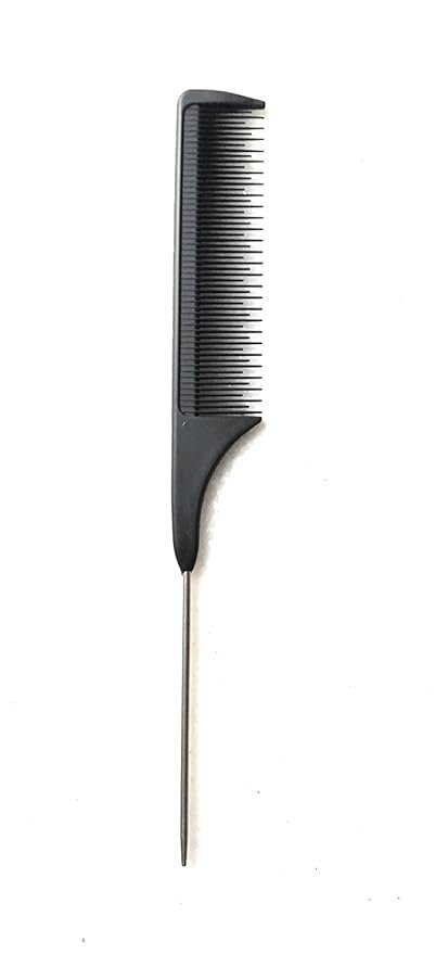 Tony &Guy Professional Antistatic TAIL COMB WITH STEEL PIN (Black)