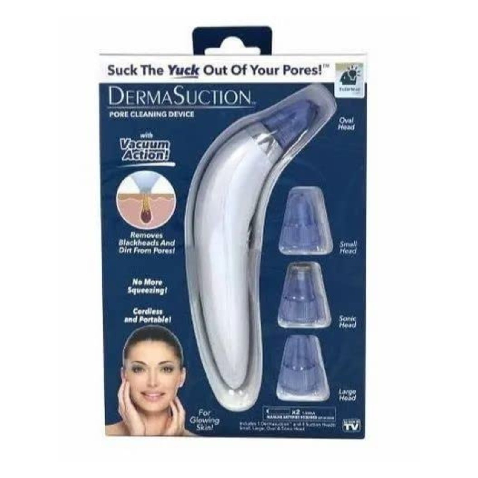 Elevea ( FIRST IN INDIA WITH LIFETIME REPLACEMENT WARRANTY ) Blackhead Remover Vacuum Electric Pore Vacuum Facial Kit W/ 4 Removable Probes 4 Adjustable Suction Force For All Skin Treatment