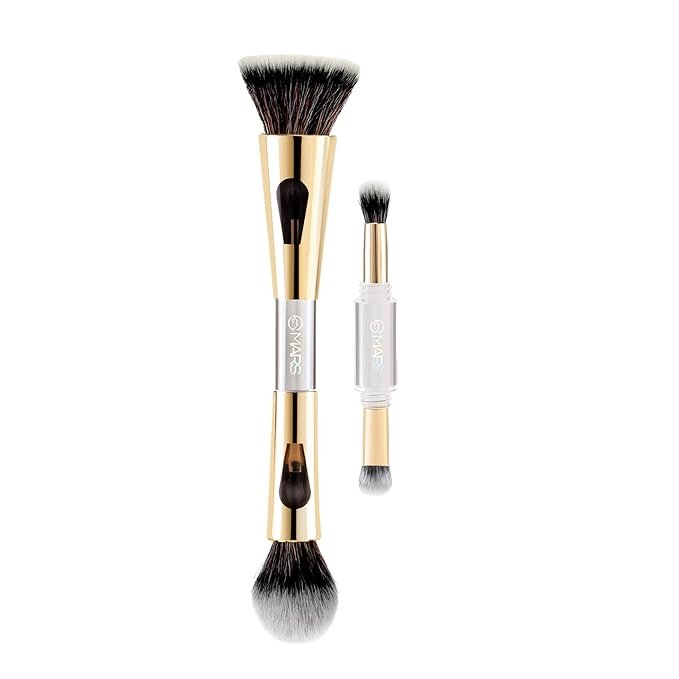 MARS 4 in 1 Travel Brush | With Ultra Soft Bristles | Face Powder Blending BrushBs02 | Dense and Fluffy brush BS02