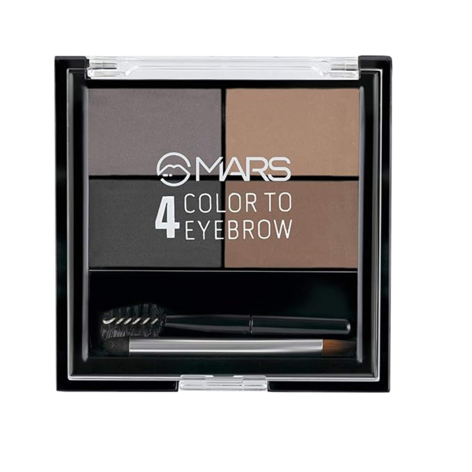 MARS 4 in 1 Eyebrow Powder Cake with Angled Eyebrow Brush and Spoolie | Long Lasting & Waterproof | (8g) - Image 4