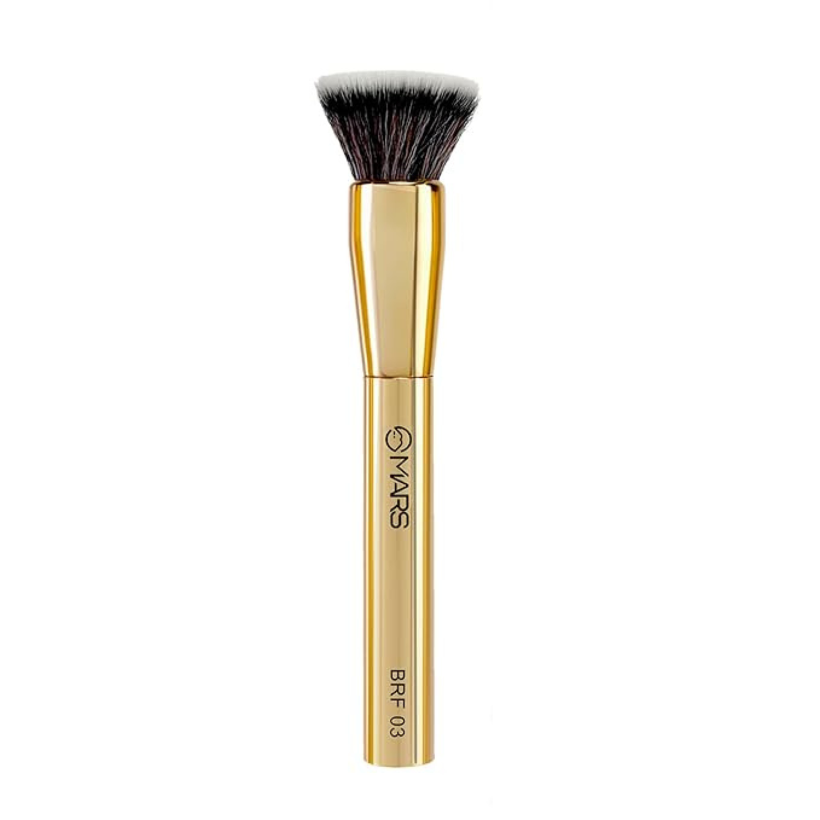 MARS Artist’s Arsenal Professional Foundation Flat make up Brush | Feather Soft Touch | Precise Synthetic Bristle | Luxe Packaging flat straight makeup brush (Golden)