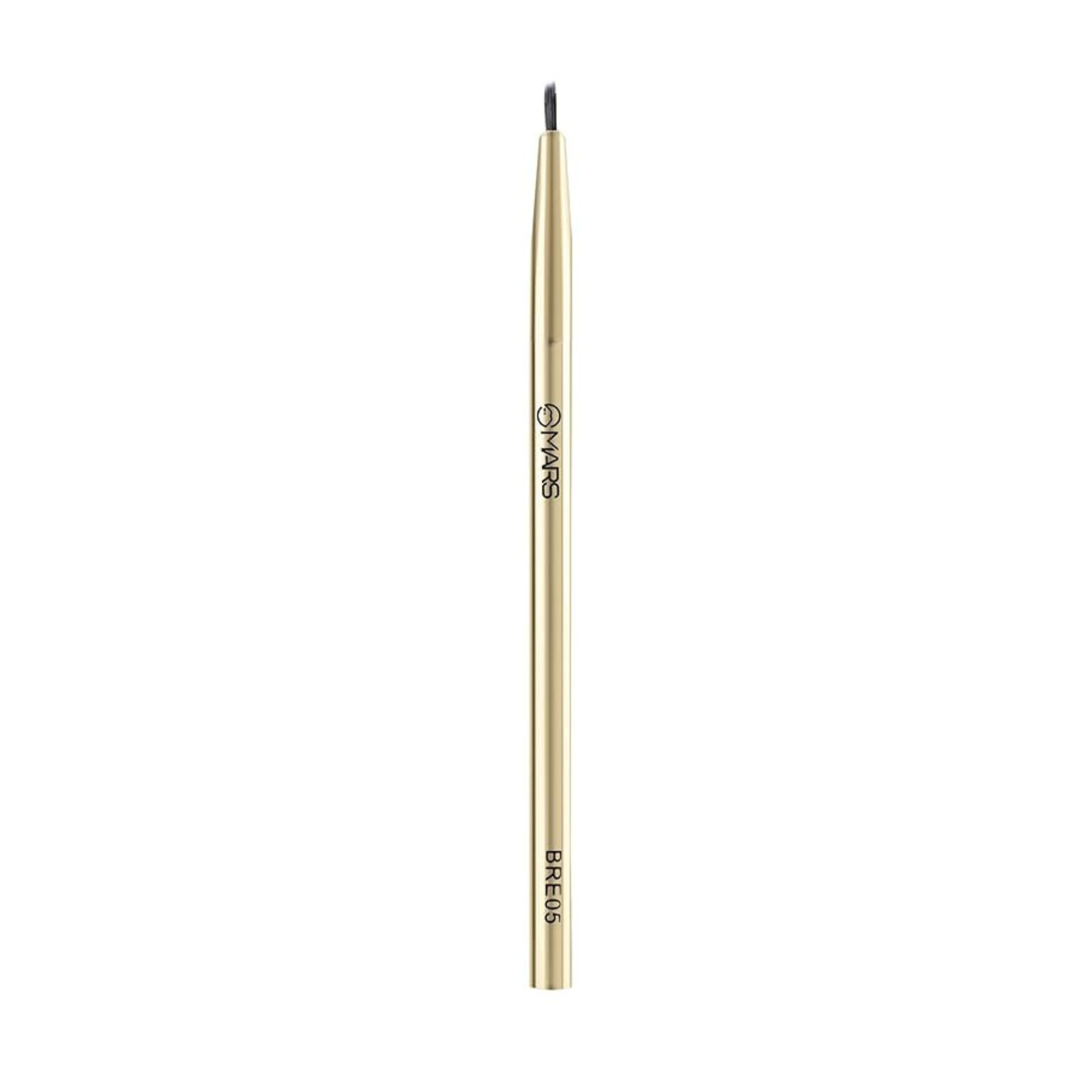 MARS Artist’s Arsenal Professional Eyeliner Brush | Feather Soft Touch | Precise Synthetic Bristles | Perfect For Winged Eye Liner | Luxe Packaging Makeup Brush (Golden)