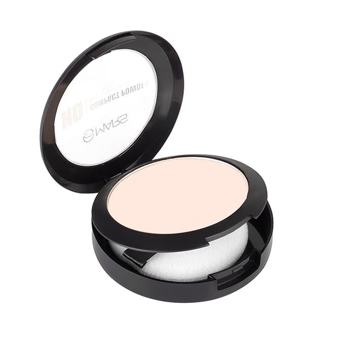 HD Compact Powder, Oil Control, Mattifying, with Attached Mirror, Cruelty Free, Vegetarian, 6 Shades (ICING – 01)