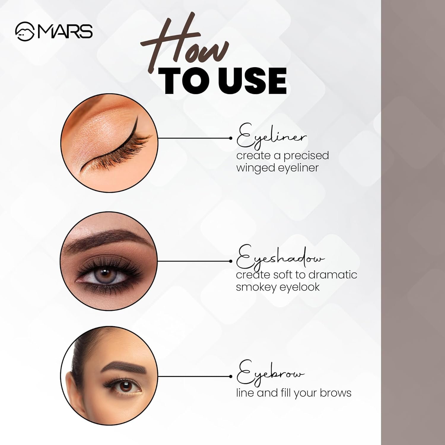 MARS 2-In-1 Hue Gel Eyeliner | Waterproof & Smudgeproof Formula | Stay Upto 24 Hours | Comes With 2 Brush Set (6.0 Gm) (Black & Blue) - Image 5