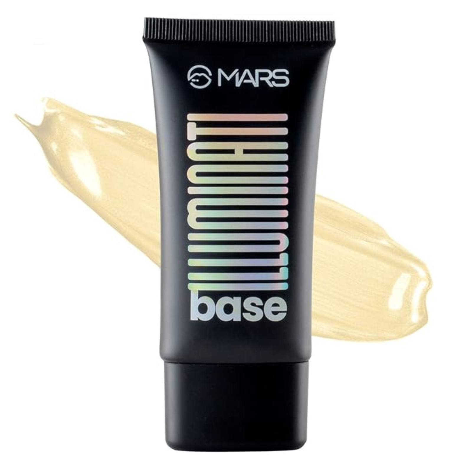MARS Illuminati Base Strobe Cream Dewy Primer with Highlighter | Glowy Dewy Primer for Face Makeup | Natural Finish (45ml) (GOLD)