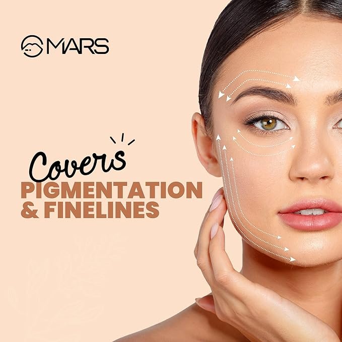 MARS Seal the Deal High Coverage Concealer | Lightweight & Creamy Formula | Easy to Blend (10.0 gm) (Creamy Beige)