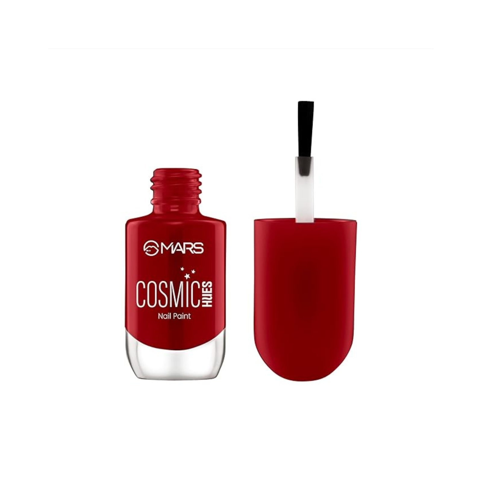 MARS Cosmic Hues Nail Paint (10.0 ml) (COSMIC RED) | Intense Color | Ultra-Glossy Shine | Long-Lasting & Chip-Resistant | Non-Sticky | Quick-Drying Formula - Image 5