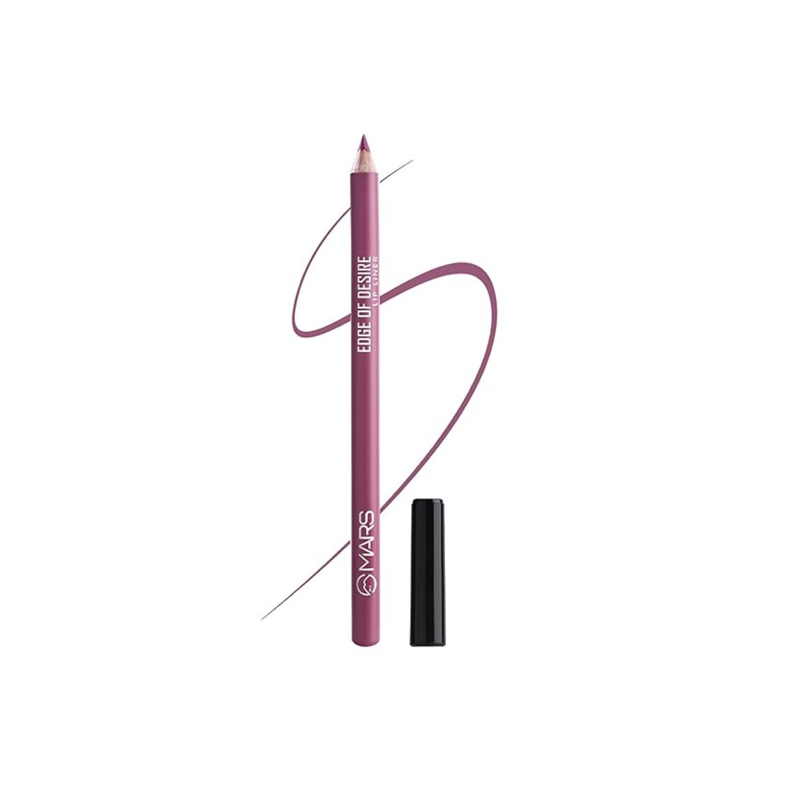 MARS Matte Lip Liner | One Swipe Smooth Application | Long Lasting Lip Pencil (1.4gm) (01-LUSTY PINK)