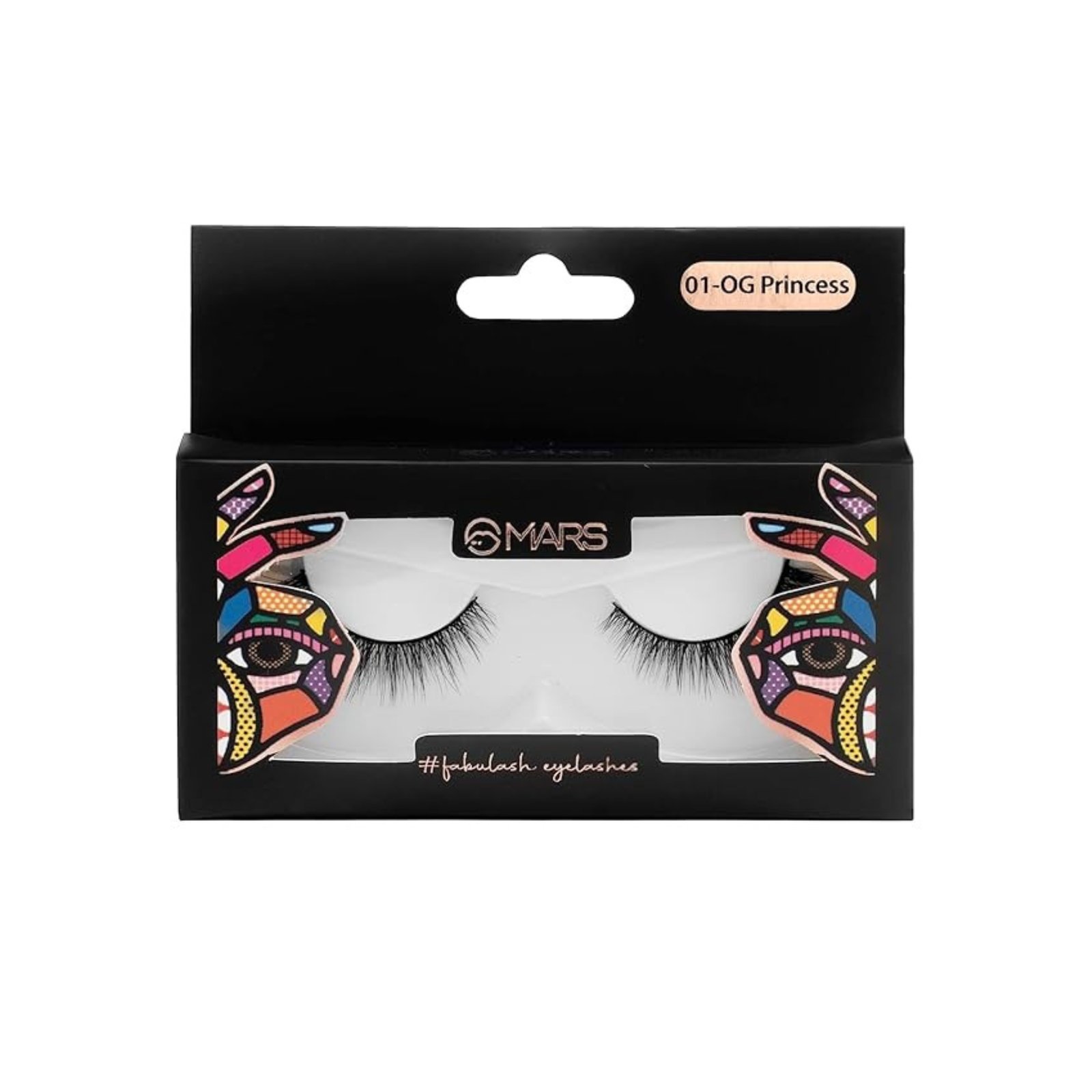 MARS Fabulash Eyelashes for Women | Lightweight False Eye Lashes | Made from Synthetic Hair and Lightweight | Easy to Fits in Any Eye shape (02-Classic Girl)