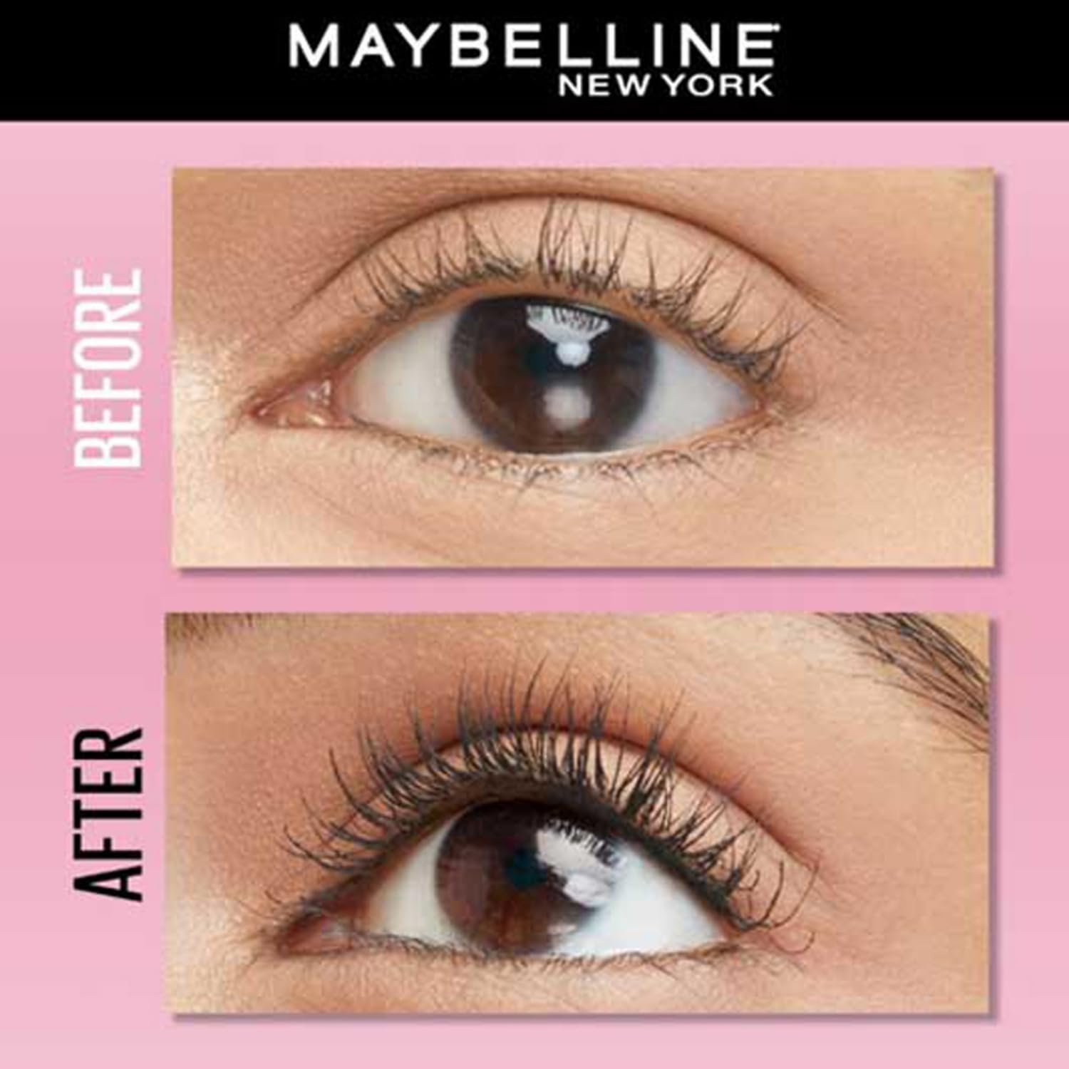 Maybelline New York Mascara, Highly Pigmented Colour, Long-lasting, Waterproof, Hypercurl , Black, 9.2ml - Image 2
