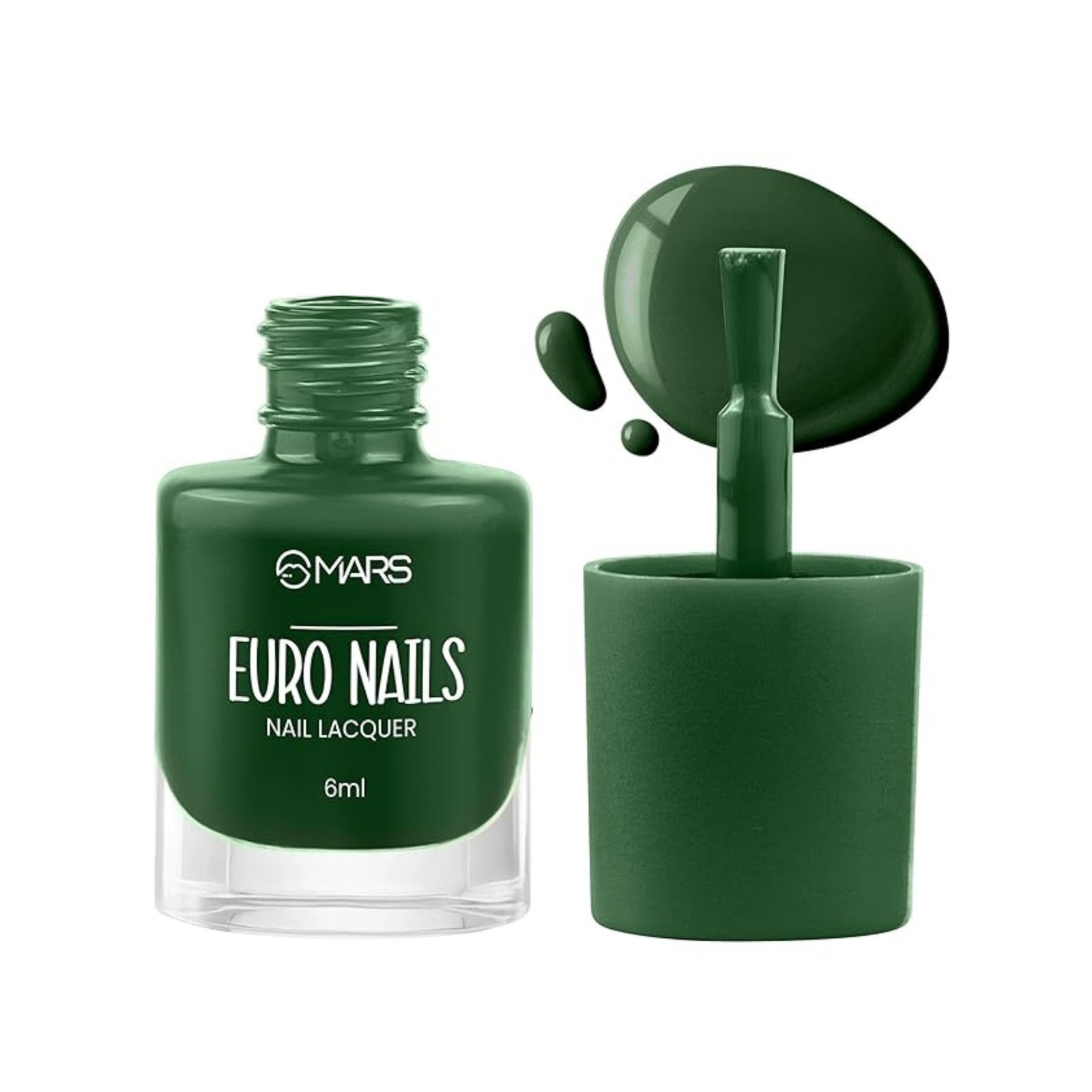 MARS EURO Nail Lacquer | Glossy Gel Finish | Rich Pigmentation | Chip Free | Quick Drying Formula | Long Lasting Nail Polish for Women | (6.0 ml) (Shade-58)