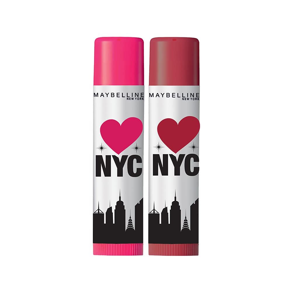 Maybelline New York Baby Lips Loves NYC Lip Balm, Highline Wine & Manhattan Mauve (Pack of 2) 4g+4g