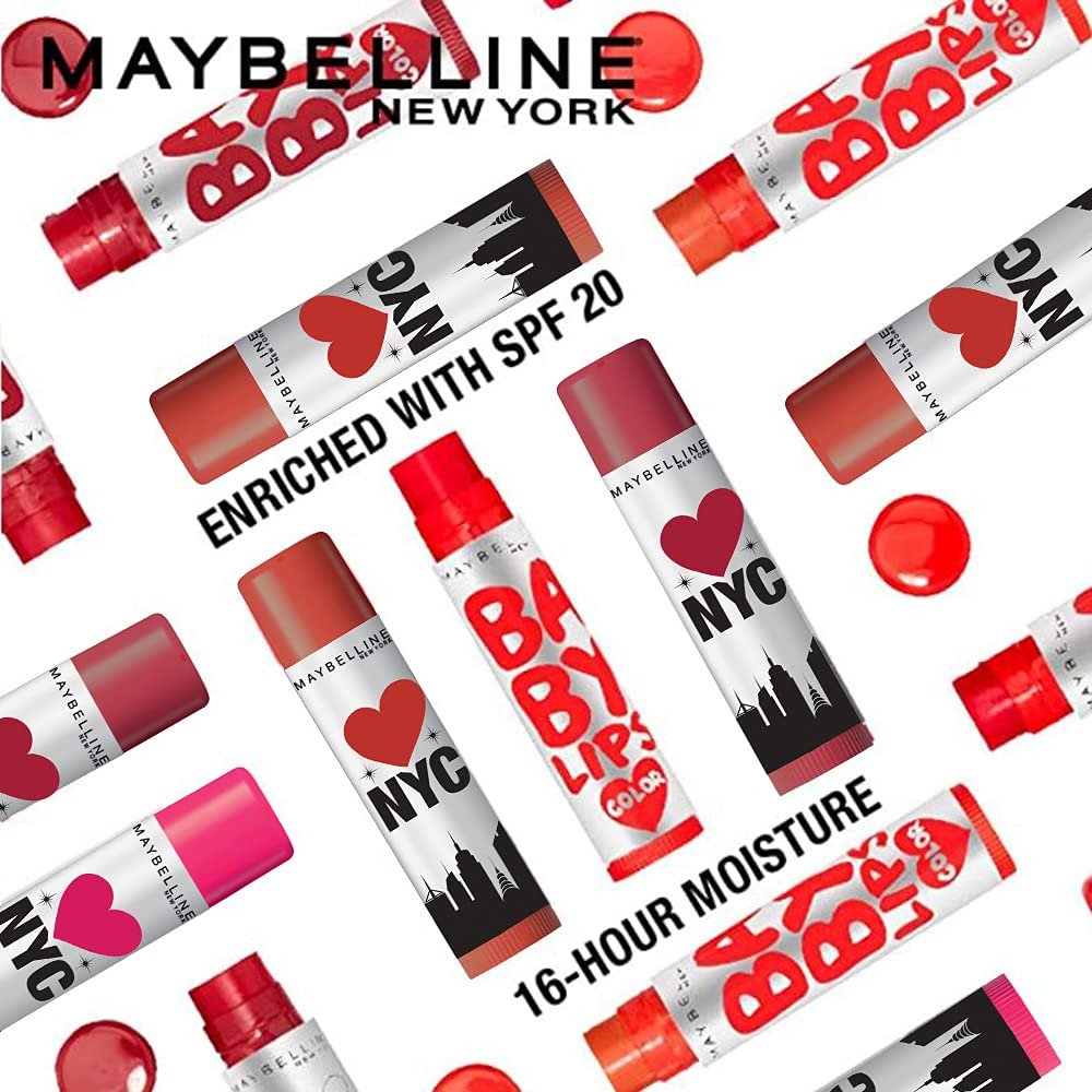 Maybelline New York Baby Lips Loves NYC Lip Balm, Highline Wine & Manhattan Mauve (Pack of 2) 4g+4g - Image 3
