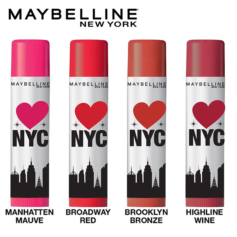 Maybelline New York Baby Lips Loves NYC Lip Balm, Highline Wine & Manhattan Mauve (Pack of 2) 4g+4g - Image 4