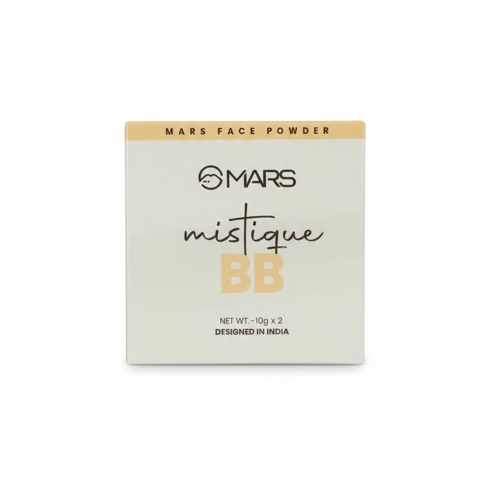 Premium MARS Face Powder 2-in-1 Mistique BB Compact Powder – Ultra-Fine Matte Finish Face Powder with Built-in Mirror & Soft Applicator, Long-Lasting Oil Control & Pore Blurring Formula, Shade-01