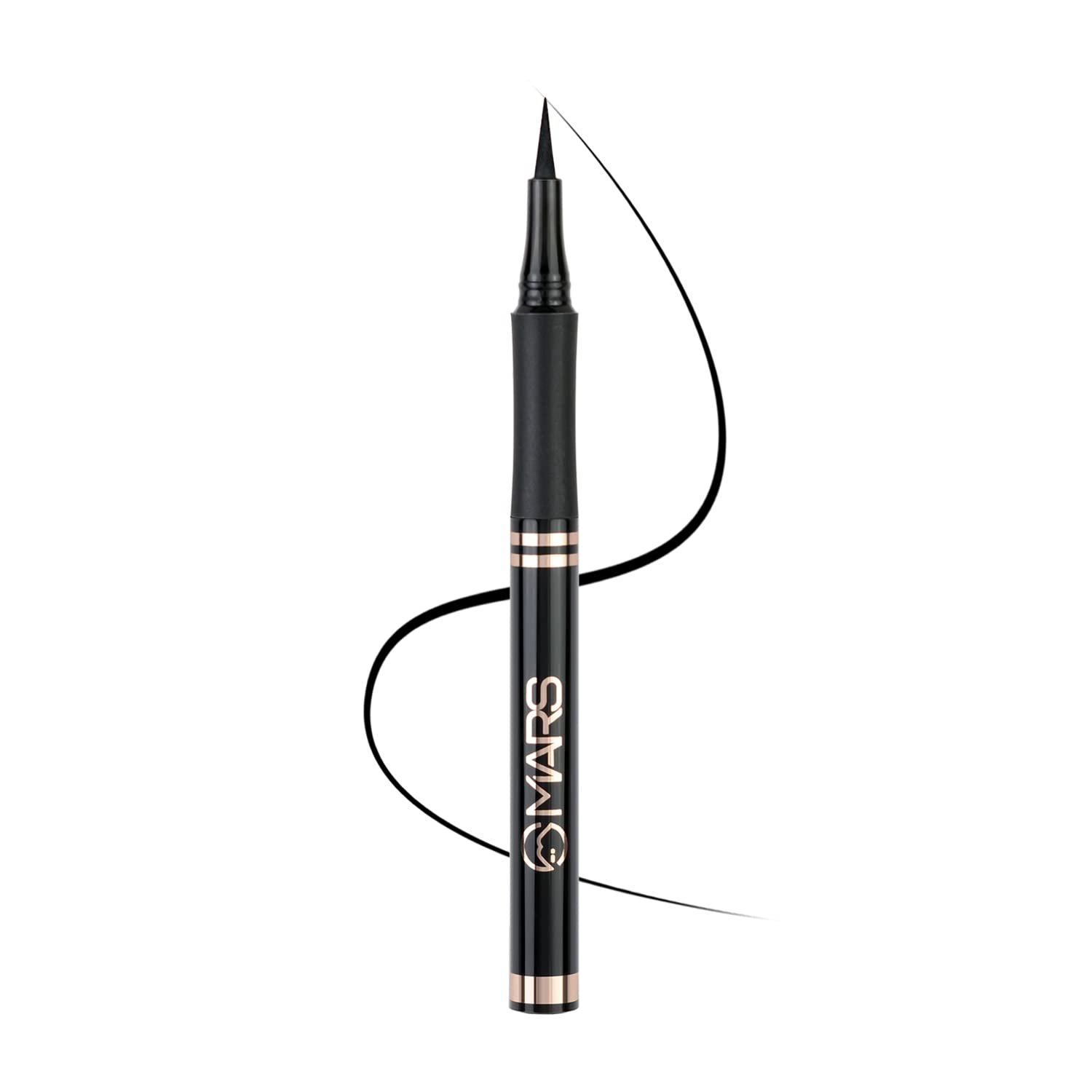 MARS Smudge Proof Liquid Pen Eyeliner with Ultra Fine Tip | Matte Finish & Waterproof (1.5g) (Jet Black)