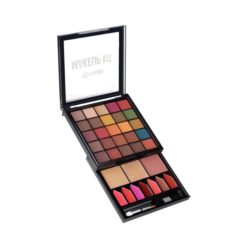 MARS Makeup Kit For Women – 25 Shades Eyeshadow Palete With Blush, Highlighter, Bronzer & 7 Shades Lip Palete With Dual Applicator For Lipstick & Eyeshadow| (40 Gm) (01-Shade)