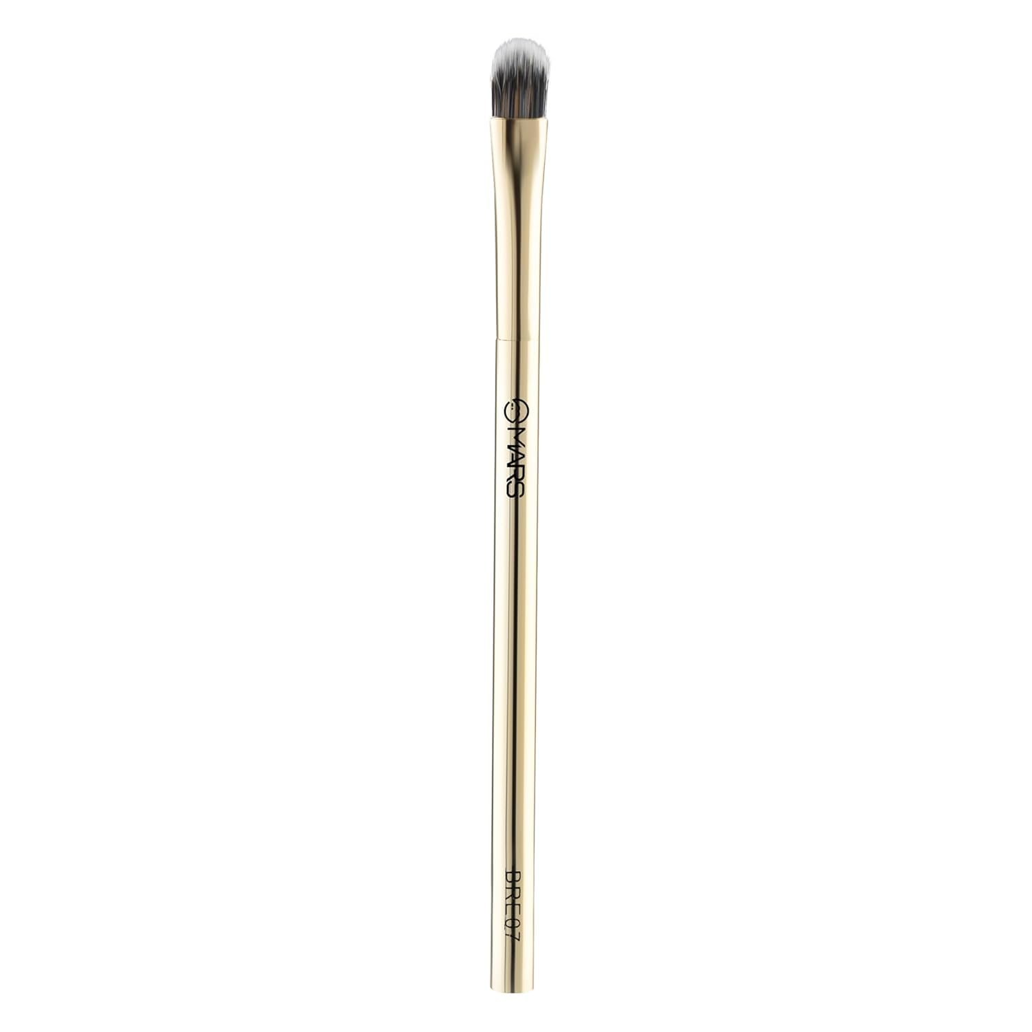 Artist’s Arsenal Professional Flat Crease Brush For Eye makeup | Feather Soft Bristles | Multi-Purpose For Eyes | Precise Synthetic Bristles | Luxe Design Brush (Golden) SH-7711-MR