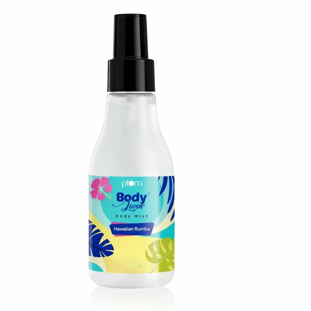 Plum BodyLovin Hawaiian Rumba Body Mist for Women | Refreshing Long Lasting Tropical Fragrance | Perfume Body Spray for Women | Vegan & Paraben Free | Travel Friendly Beachy Fresh Scent | 150ml