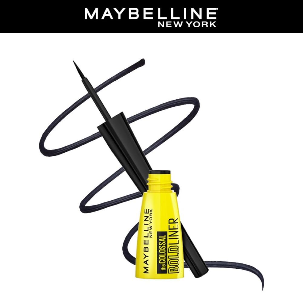 Maybelline New York Colossal Bold Liner - Black, smudge-proof and water-proof Long-lasting eyeliner. Maybelline New York Colossal Bold and dark eyeliner is for everyday use | 3ml - Image 5
