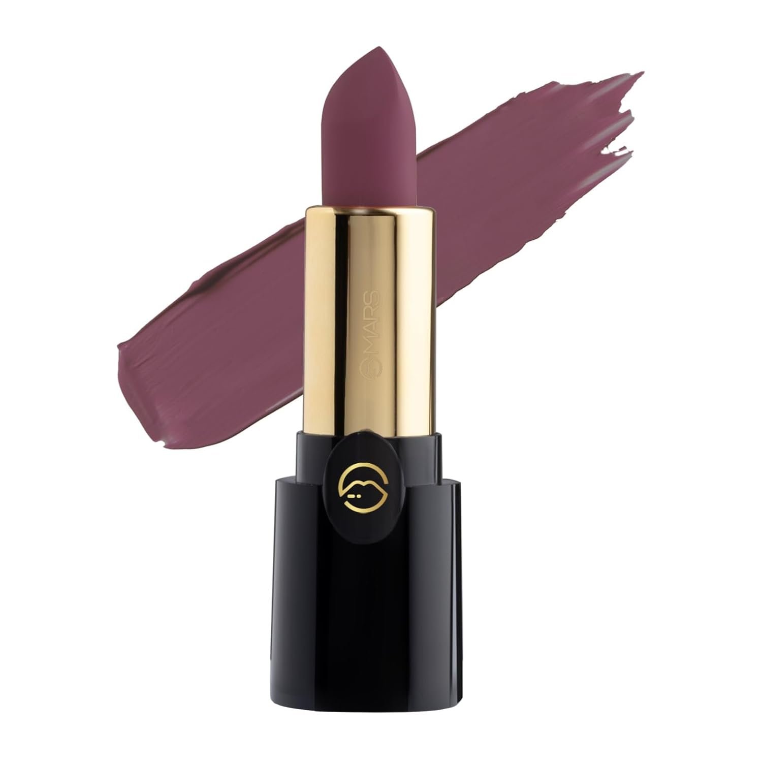 MARS Plush Velvet Creamy Matte Lipstick for women | Smooth Glide | One Swipe Pigmentation | Non-Drying and Creamy Formula | Rich and Vibrant Color | 3.2 gm | (21-Desert Rose)