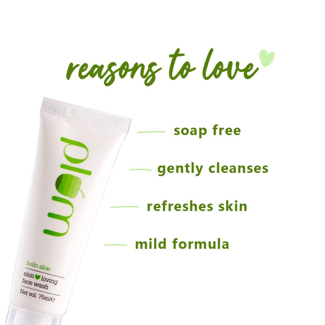 Plum Hello Aloe Skin Loving Face Wash, 75ml - Image 3