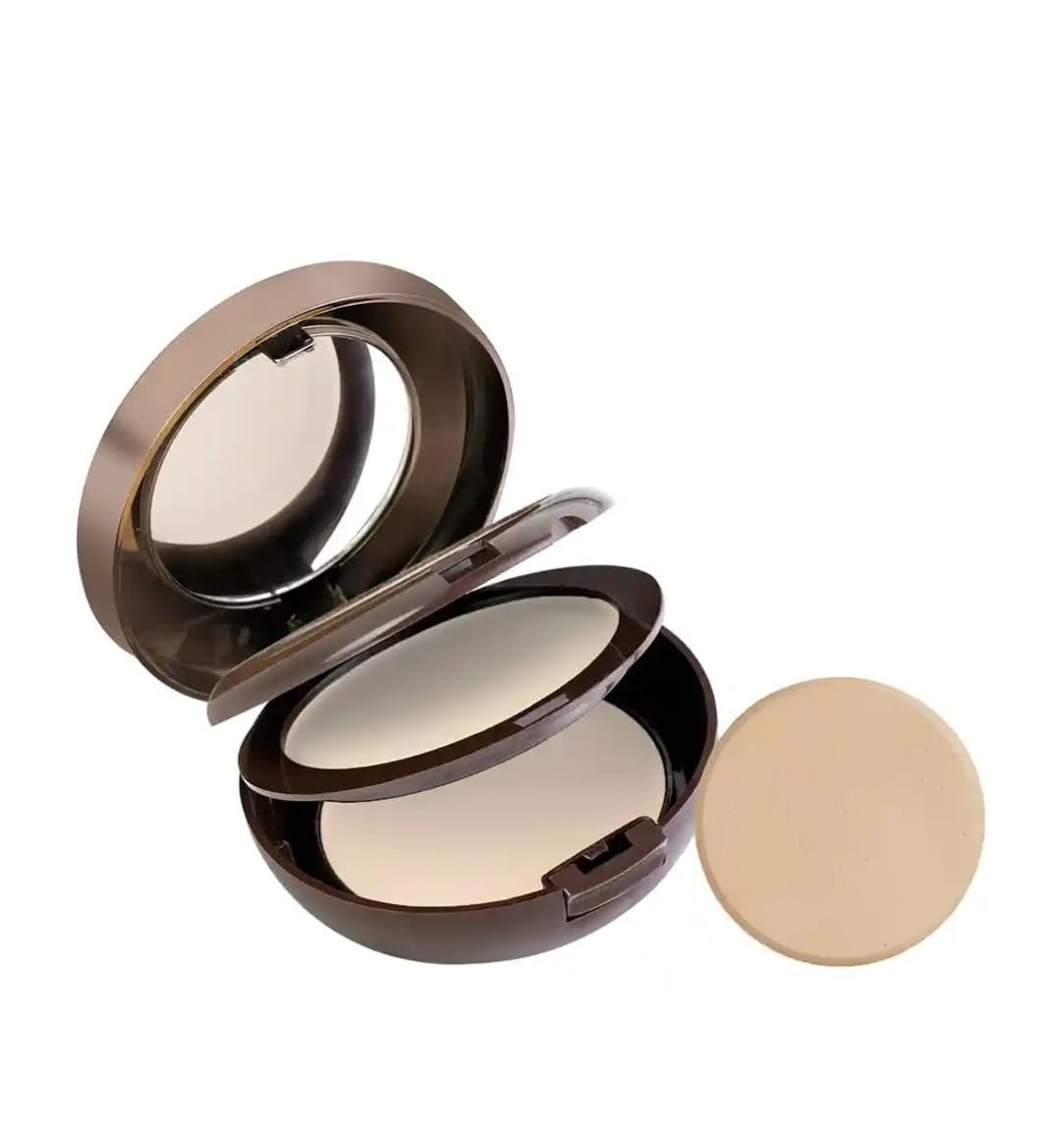 MARS 3 in 1 Airbrush Compact Powder | Matte Finish Oil Control Face Makeup | Lightweight Buildable Coverage for All Skin Types | 12g (SHADE-2) - Image 4