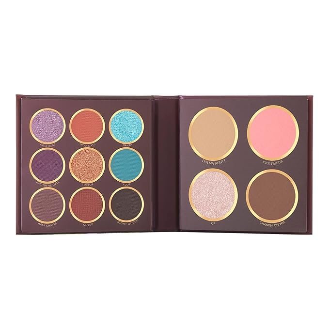 MARS The City Paradise Makeup Kit, 9 Eyeshadow Palette with Highlighter, Blusher, Bronzer, Compact Powder, Highly Pigmented, 16.0 gm (02-Delhi)