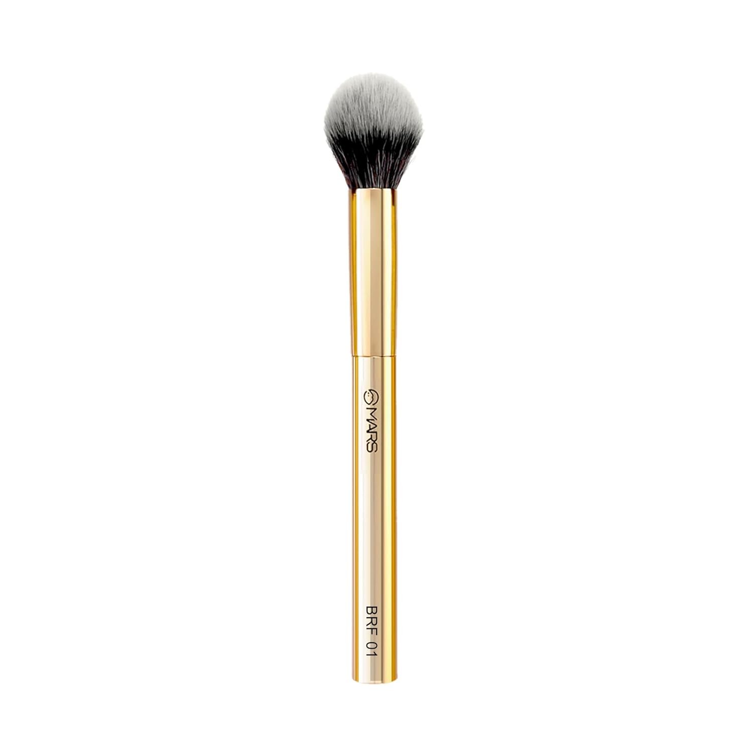 MARS Artist’s Arsenal Professional Powder make up Brush for Face | Feather Soft Touch | Precise Synthetic Bristle | Luxe Packaging makeup brush (Golden)
