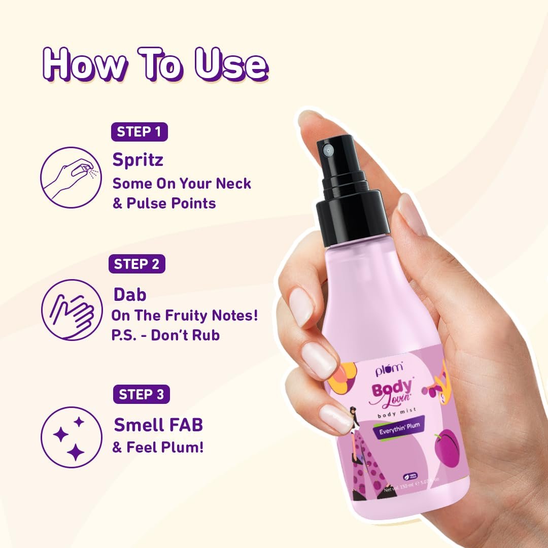 Plum BodyLovin’ Everythin’ Plum Body Mist | Fruity Fragrance | Aloe Infused | Instantly Refreshing | Long-Lasting - Image 4