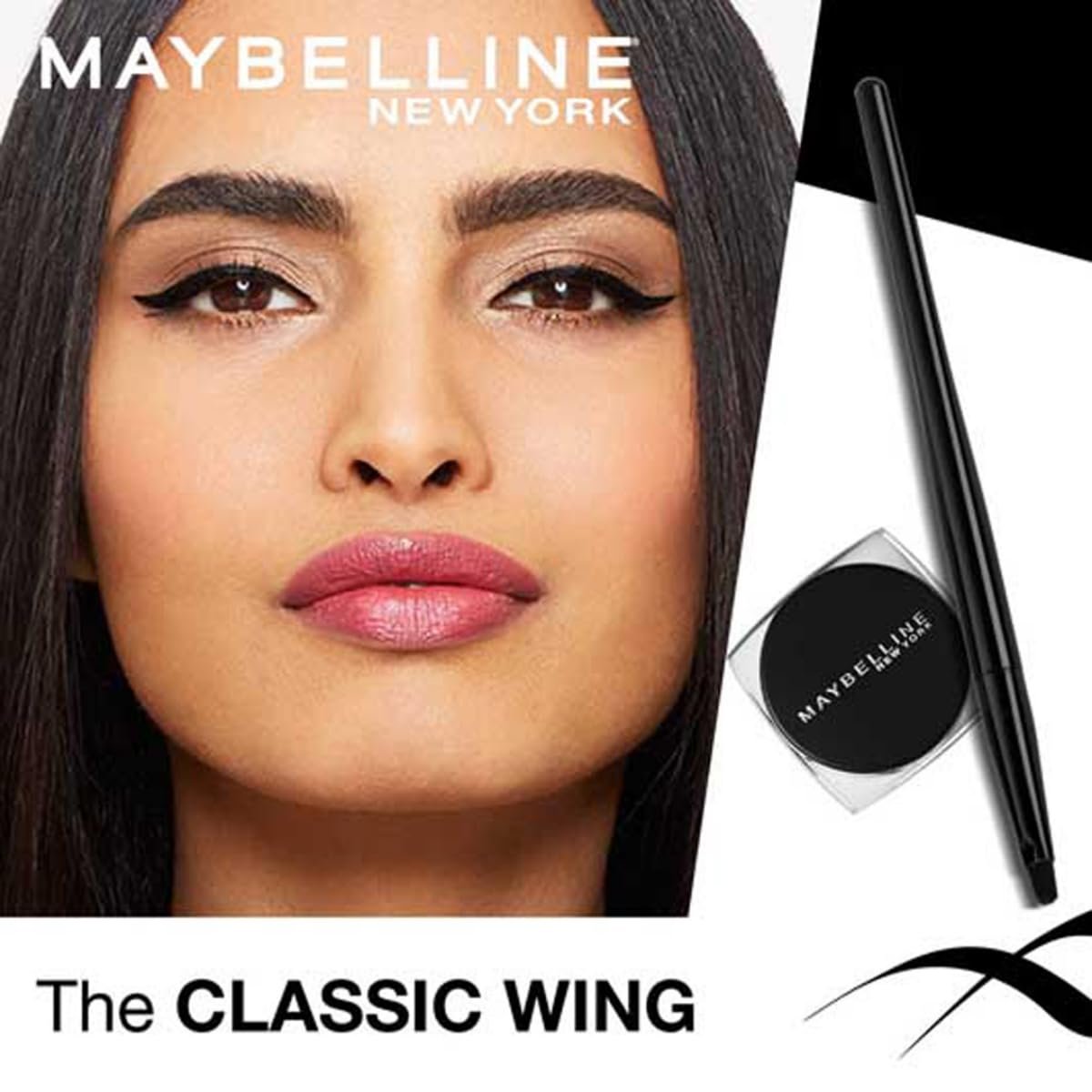 Maybelline New York Glossy Eyeliner, Intense Colour, Long-Lasting, 36Hr Wear, Lasting Drama Gel Eyeliner, Black 2.5GM - Image 3