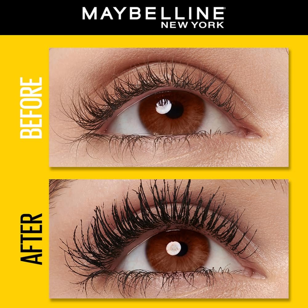 Maybelline New York Mascara, Volumizing & Lengthening, Waterproof, Black, Volume Express Colossal, 10ml - Image 2