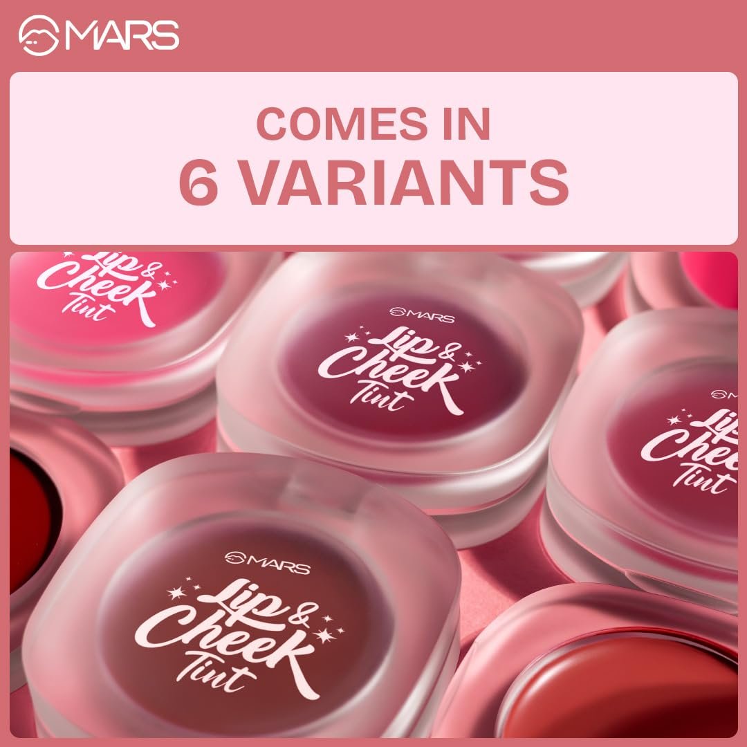 MARS Lip & Cheek Tint for Bold Pop Color (2.8 gm) (01-Dusty Rose - Trust Your Heart) | Demi Matte Finish | Dual Function | Buildable High Pigmentation | Long-Lasting Color | Weightless Wear - Image 4