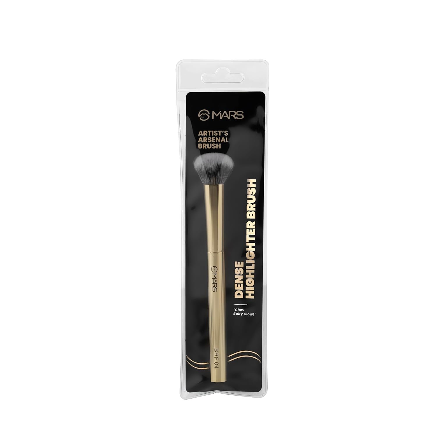 MARS Artist's Arsenal Professional Dense Highlighter Brush For Face | Precise Synthetic Bristles | Feather Soft Touch | Professional Makeup Brush - Image 6