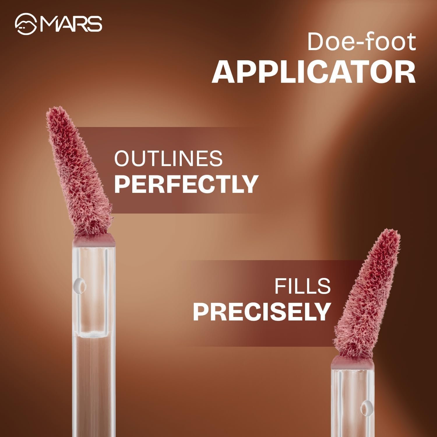 MARS Matte Muse Mousse Lipstick, 3ml, Highly Pigmented, Smooth Texture, Hydrating Formula, Blurry Lips Effect, Doe-Foot Applicator (10-WINNER WOMEN)