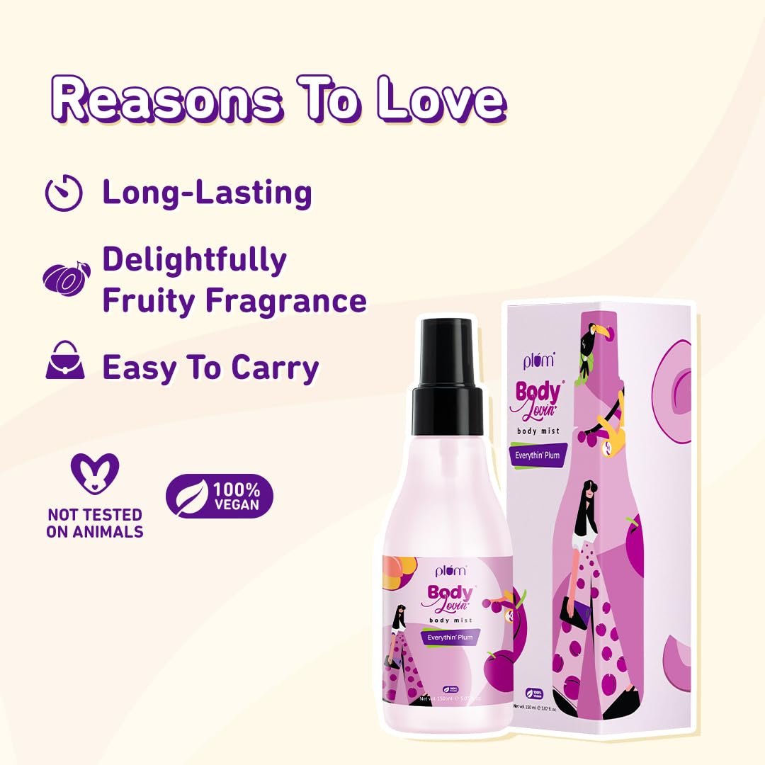 Plum BodyLovin’ Everythin’ Plum Body Mist | Fruity Fragrance | Aloe Infused | Instantly Refreshing | Long-Lasting - Image 2