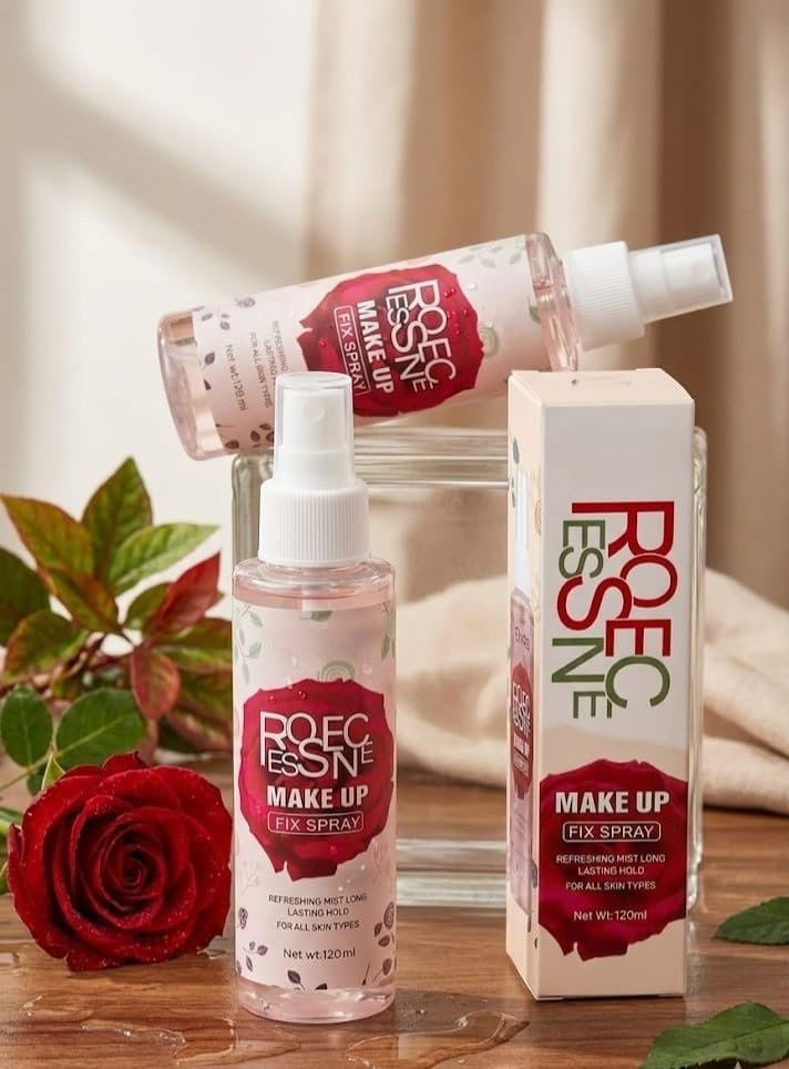 MARS Rose Essence Makeup Fix Spray, Makeup Fixer Spray,Rose Make up Fixing, Makeup Fixer,Multicolor, 120 ml - Image 2