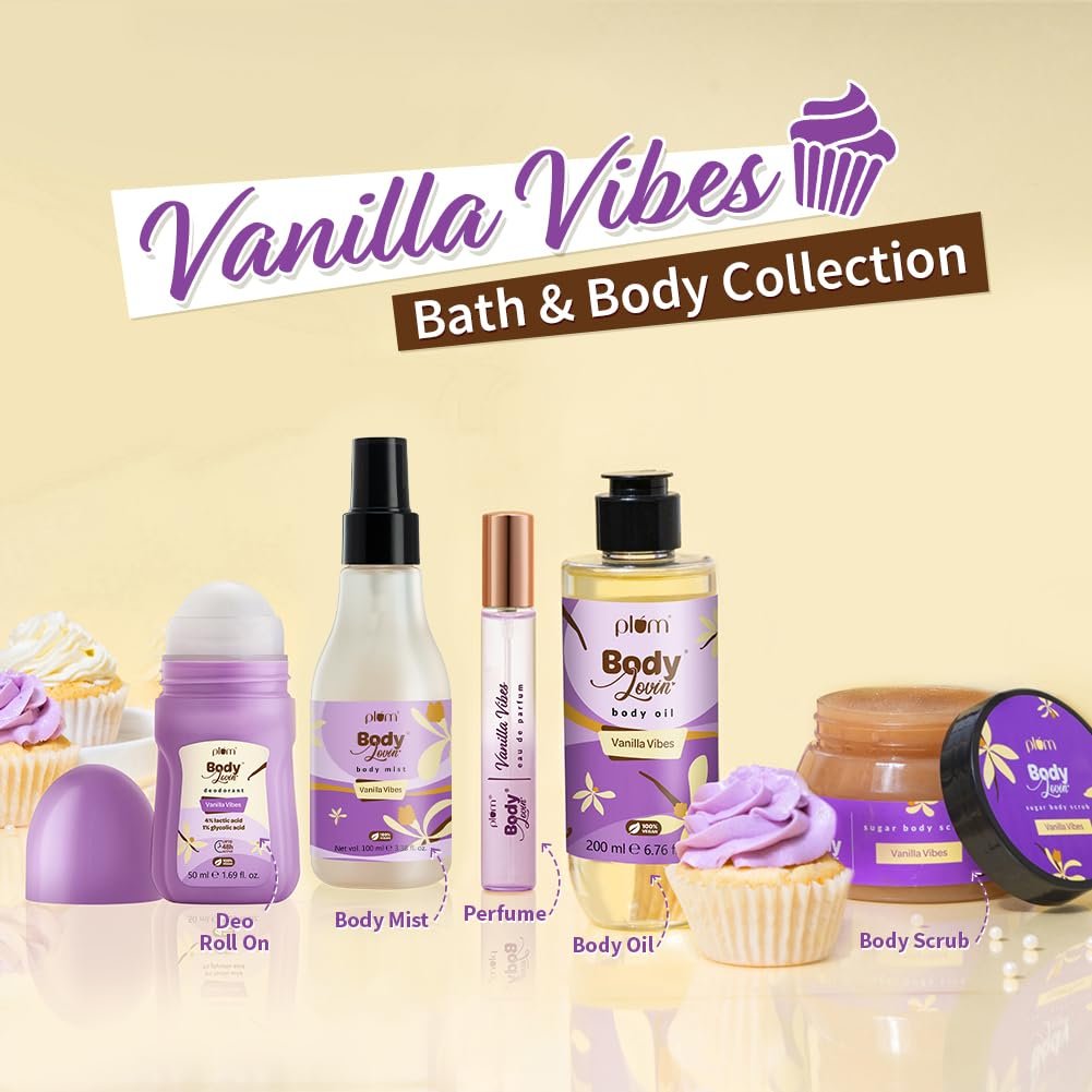 Plum Bodylovin' Vanilla Vibes Body Mist for Women | Long Lasting Vanilla Fragrance with Warm & Cozy Vanila Scent | High on Fun | Travel Friendly Perfume Body Spray - 100ml - Image 7