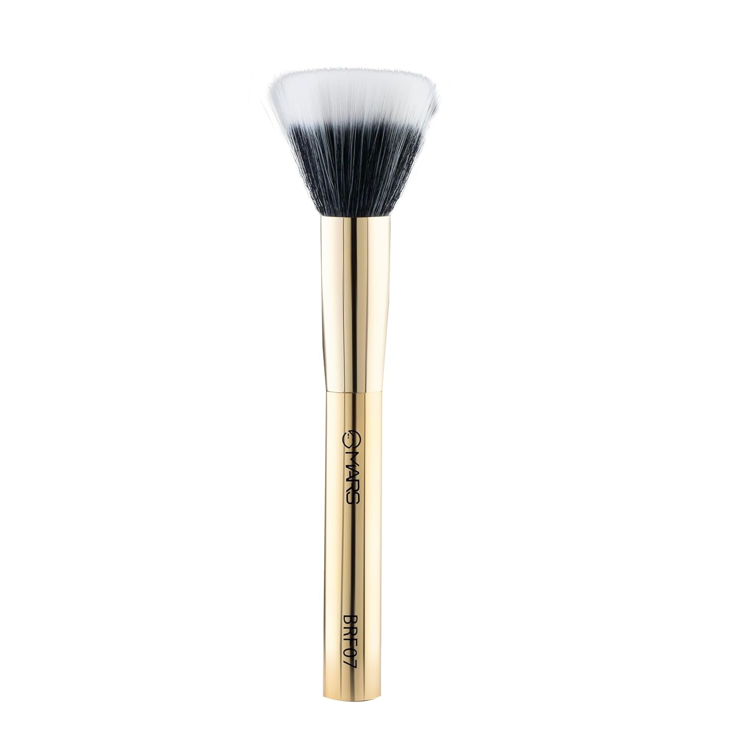 MARS Artist’s Arsenal Professional Stippling Brush For Face makeup | Feather Soft Bristle | Flat Surfaced Air Brush | Precise Synthetic Bristles | Luxe Design Makeup Brush (Golden)