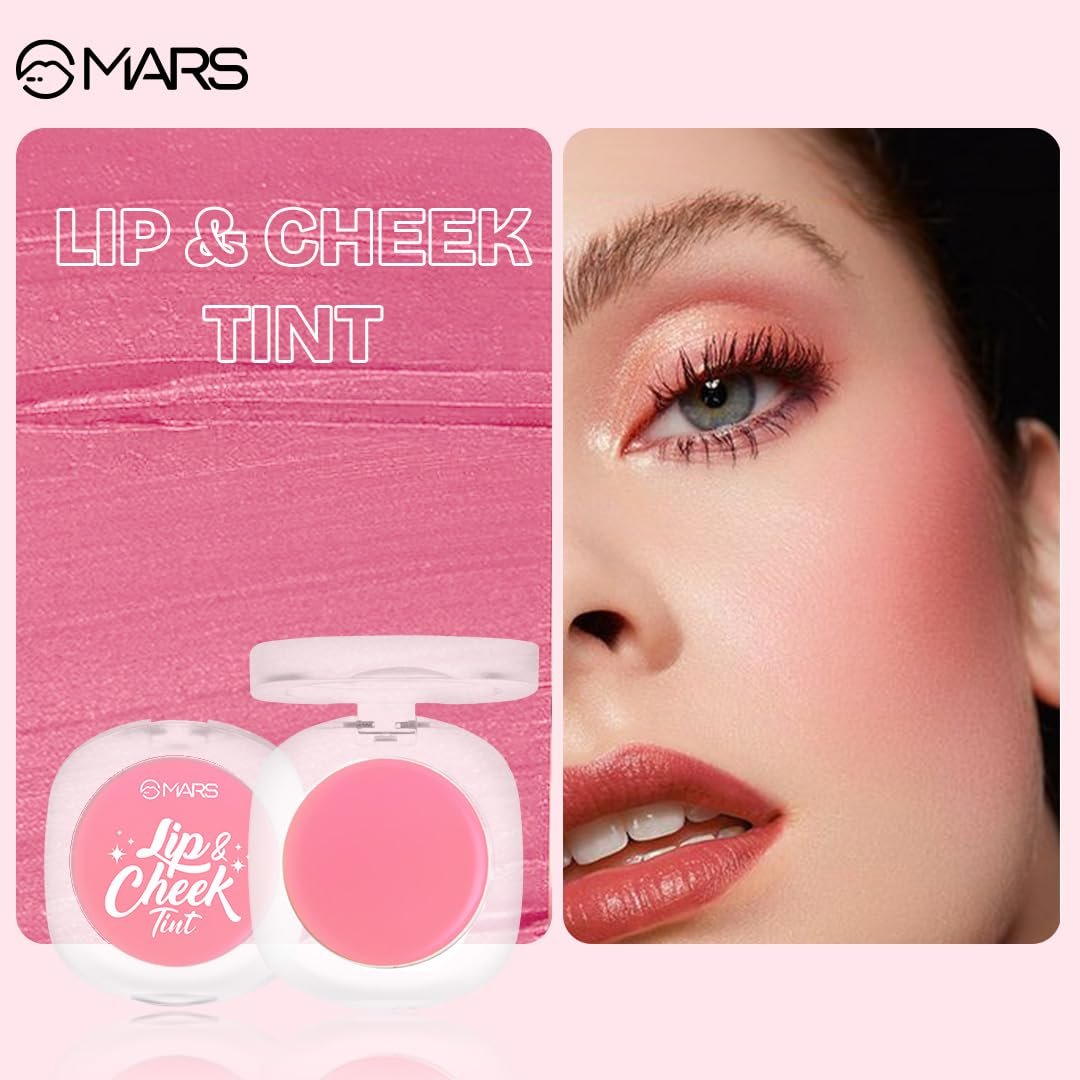 MARS Lip & Cheek Tint for Bold Pop Color (2.8 gm) (01-Dusty Rose – Trust Your Heart) | Demi Matte Finish | Dual Function | Buildable High Pigmentation | Long-Lasting Color | Weightless Wear