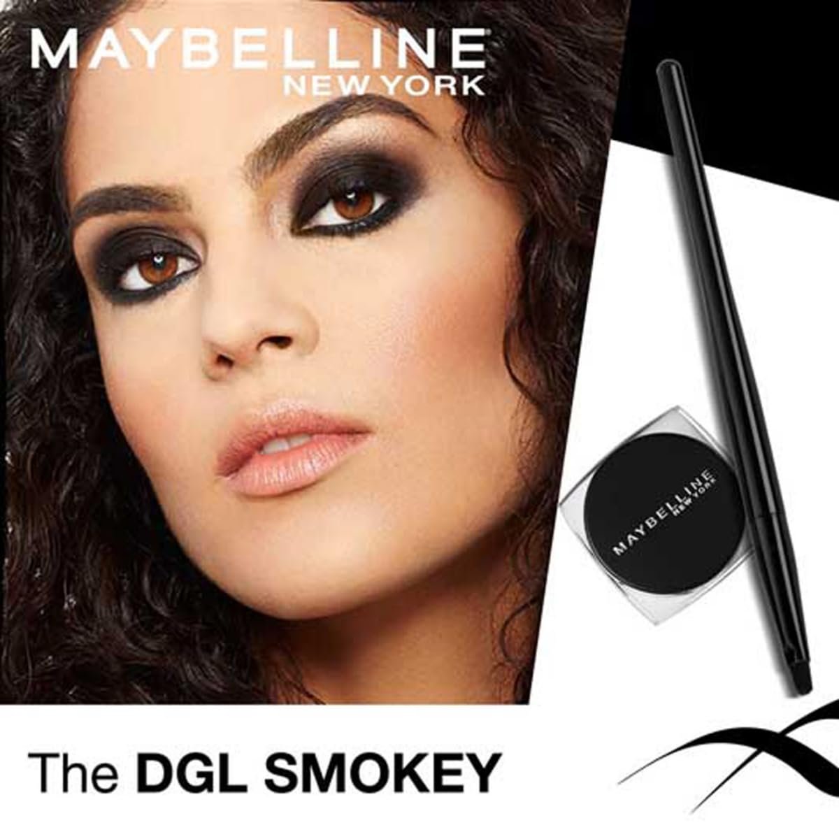 Maybelline New York Glossy Eyeliner, Intense Colour, Long-Lasting, 36Hr Wear, Lasting Drama Gel Eyeliner, Black 2.5GM - Image 5