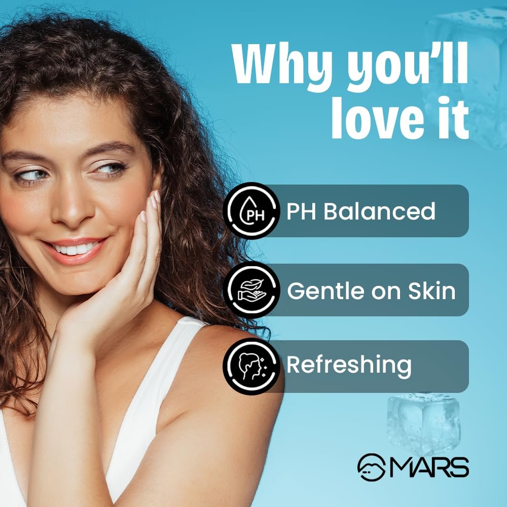 MARS Refreshing Wet Wipes for Face| Facial Cleansing | Refreshing & Skin Hydration| Soothing for skin | pH Balance & Alcohol Free | Nourishing with Fruit extract | 25 Wipes (Ice) - Image 2
