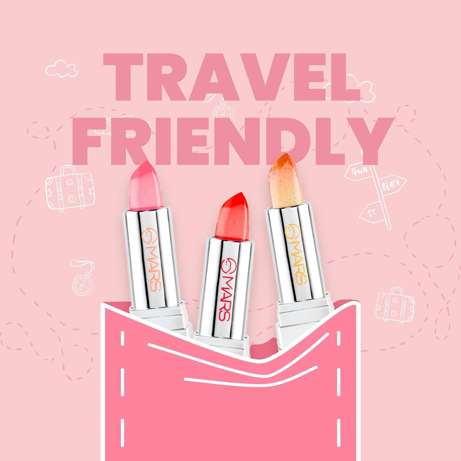 MARS Hydratint Lip Balm | Tinted Lip Moisturizer for Dry and Chapped Lips with Shea Butter and Vitamin-E (3.5gm) (WATERMELON) - Image 2