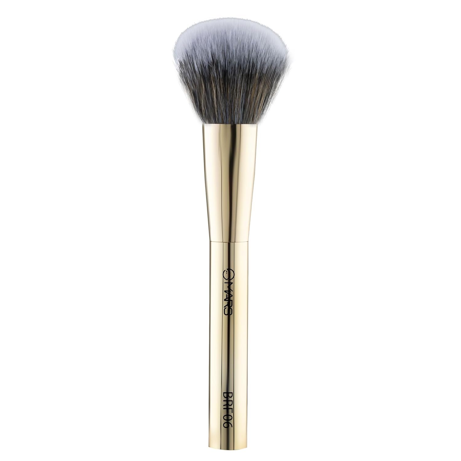 MARS Artist’s Arsenal Professional Blush Brush | Feather Soft Bristle | Suitable for Powder, Cream & Liquid | Precise Synthetic Bristles | Luxe Design Makeup Brush (Golden)