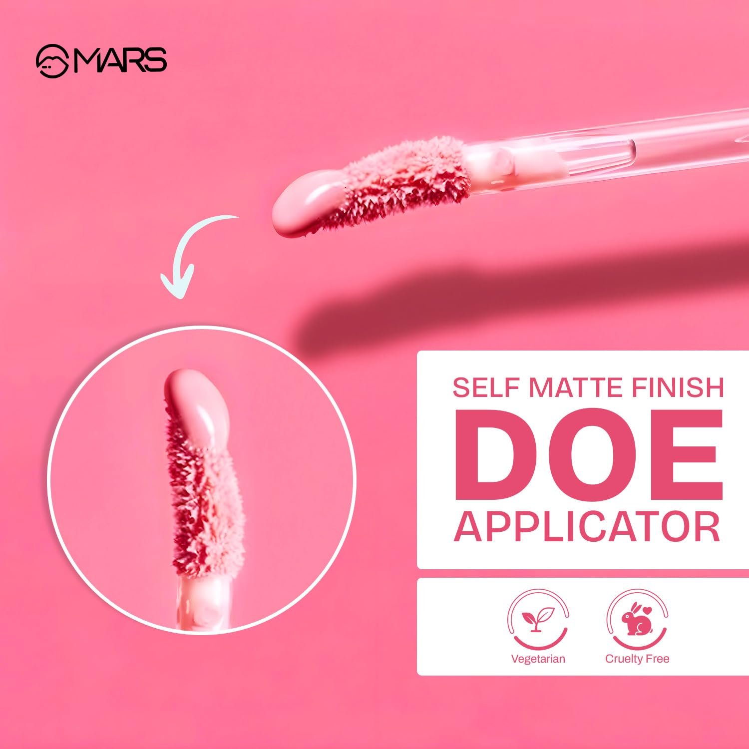 MARS Love Track Velvet Lip Tint (2.8ml) (ONE LOVE) | Velvet Matte Finish | Non-Sticky & Lightweight | Highly Pigmented | Comfortable Wear - Image 4