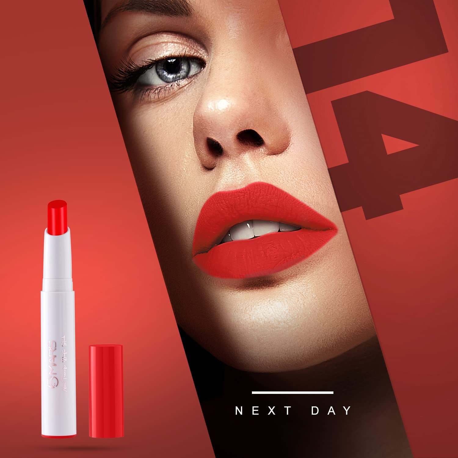 MARS Matte Non-Transfer Butter Smooth Lipstick | Up to 12 Hours Long Lasting | Smudge Proof and Waterproof Lipstick for Women