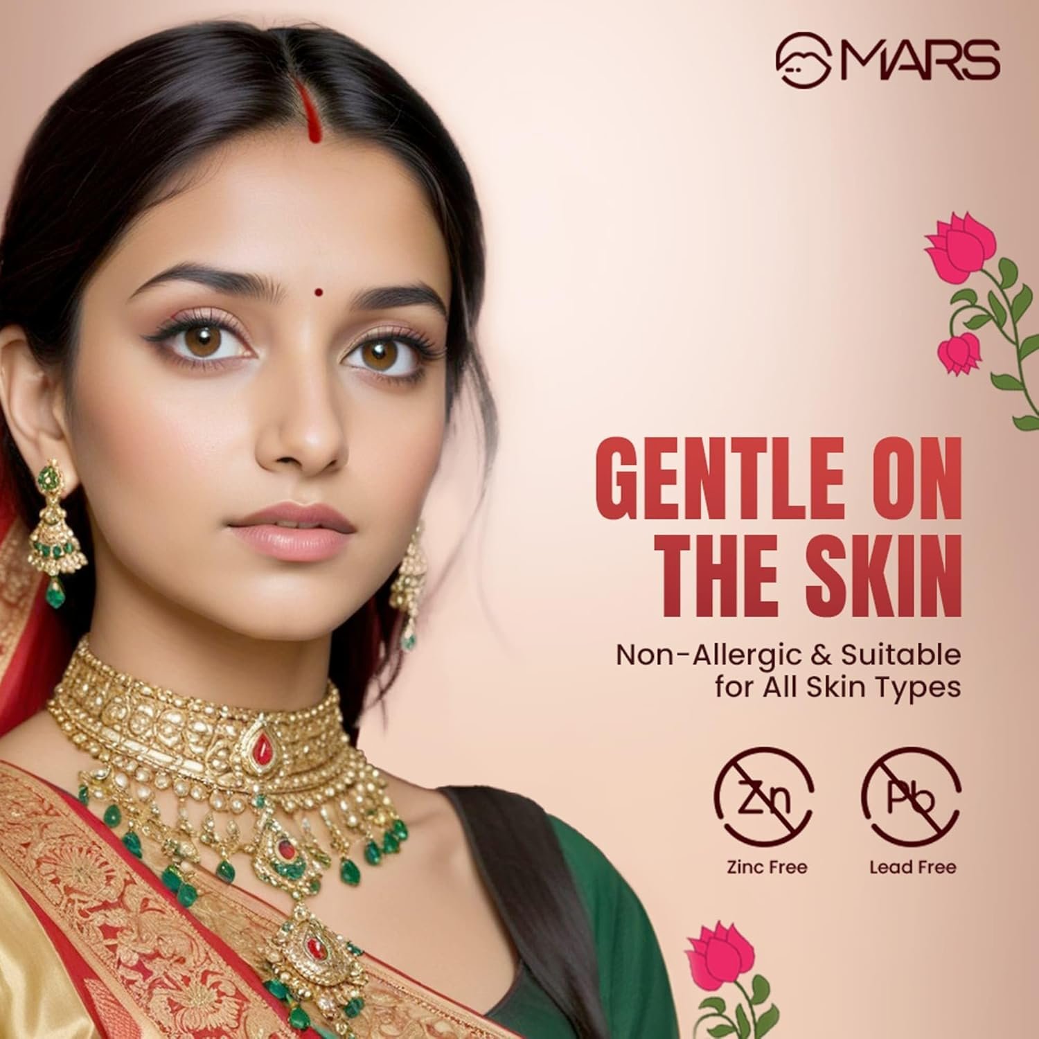 MARS Riwaj Liquid Sindoor | Smudge Proof & Long Lasting | Water Resistance & Quick Drying | Irritation Free | Rich Pigmentation (7ml) (RED) - Image 2