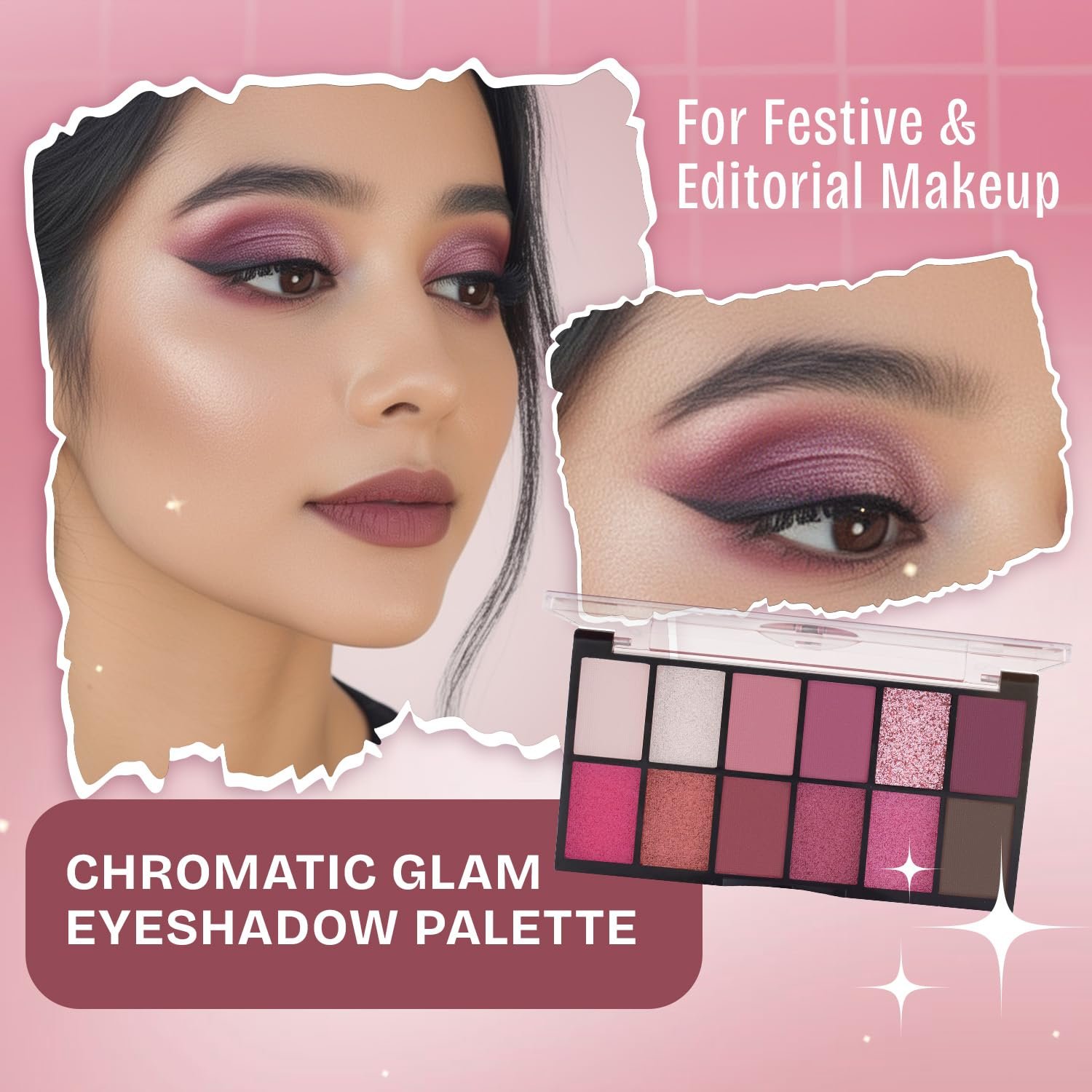 MARS 12 Shades Dance of Joy Eyeshadow Palette | Highly Pigmented and Blendable | Multicolor | Matte and Shimmer Finish