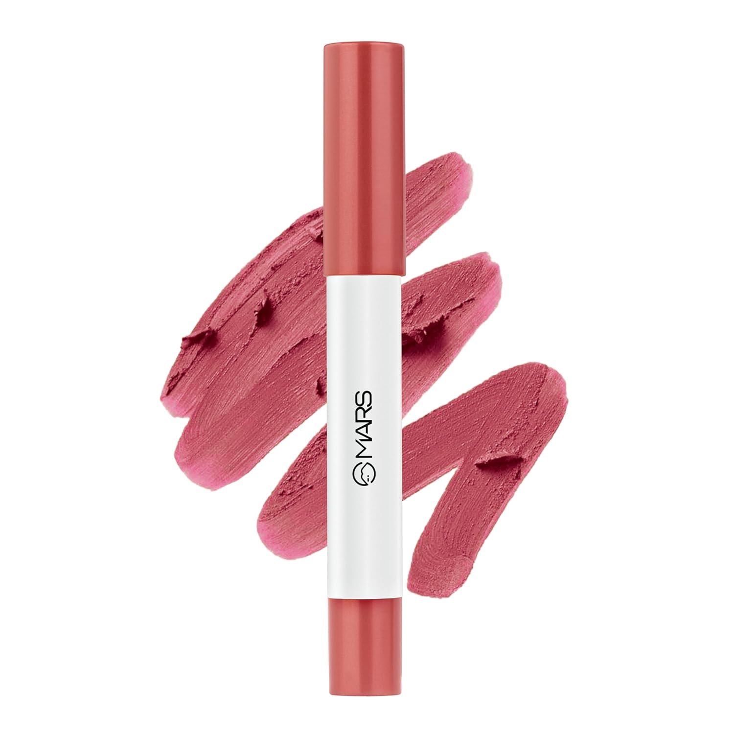 MARS Cloud Kiss Germany Formula Matte Lip Crayon (1.8gm) (16-STRAWBERRY SKIES) | Infused with Corn & Rice Starch | 8+ Hr Long-Lasting | Feather-Light Texture | Full Coverage